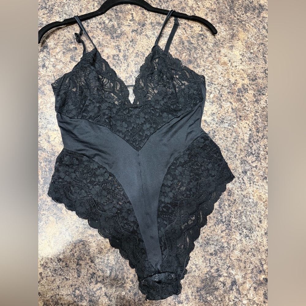 Dior vintage Black lace bodysuit